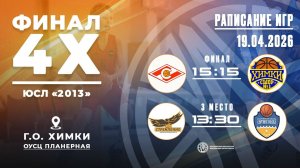 Финал 4-х ЮСЛ юноши 2013 г.р. г. Химки