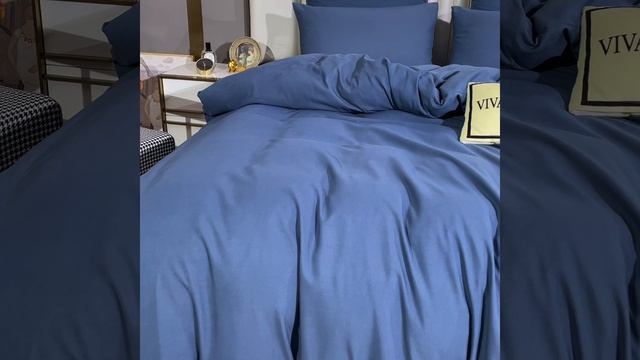 Комплект постельного белья Однотонный Сатин «Морская свежесть»