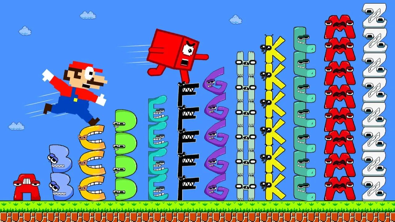 Alphabet Игрушки 2! Mario СБЕГАЕТ от ЛЕВЕЛАП 🧸
