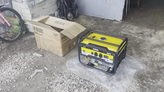 Обзор, обслуживание и первый запуск бензогенератора DENZEl PS 33