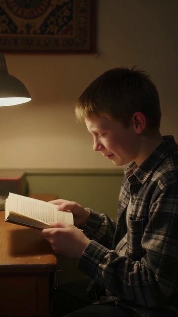 Чтение под светом: волшебство книг #чтение #волшебство #детскаялитература