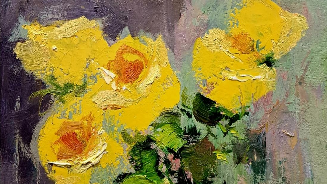 Экспромт.Живопись маслом