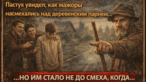 Аудио рассказ: Пастух видел, как издевались над парнем… Но через минуту всё изменилось
