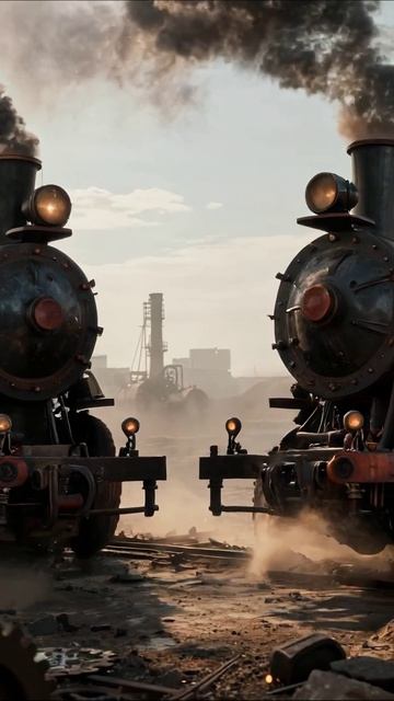 Эпоха паровозов: сражение гигантов #паровоз #история #транспорт