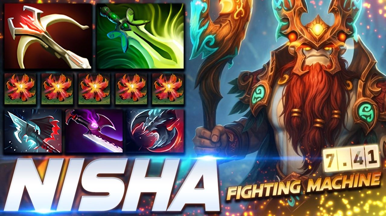 Nisha Nature's Prophet All Map Hunter — профессиональный геймплей в Dota 2 [Смотри и учись]