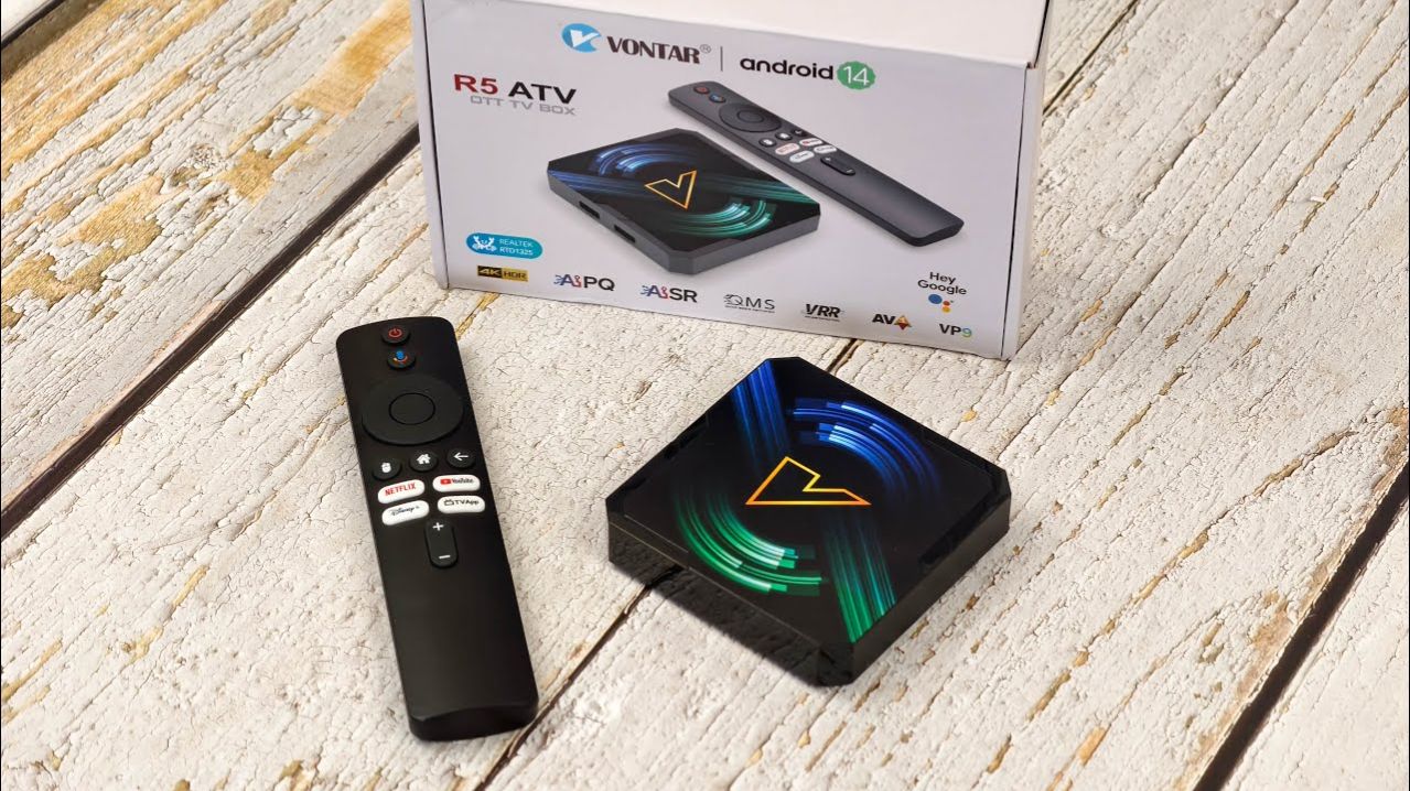 Vontar R5 ATV: обзор недорогой приставки на RTD1325 с ИИ-технологиями, 4+64GB памяти и Android TV 14