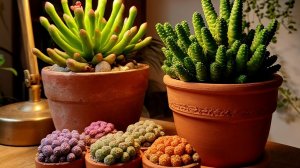 Суккуленты. Тесновато? Пересадим. Не тесновато? Тоже пересадим!😆