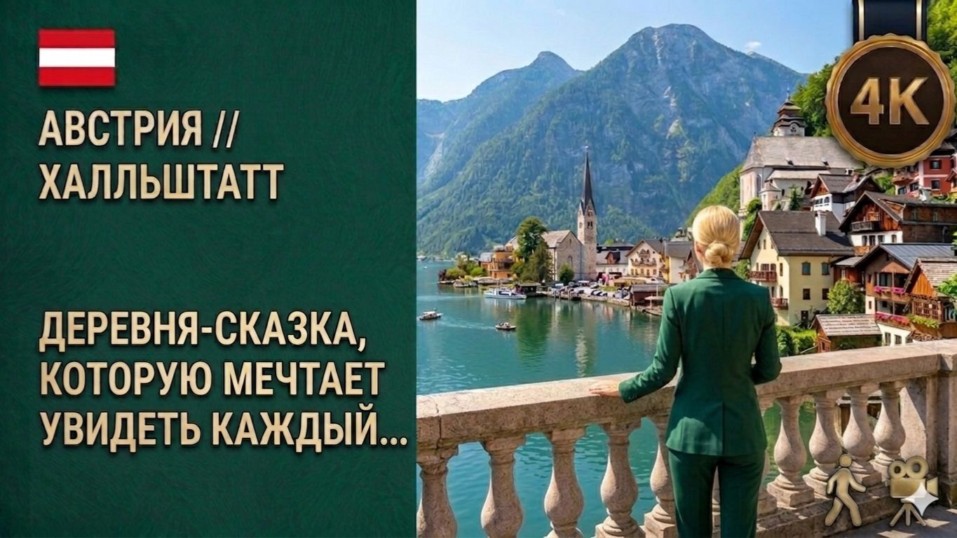Австрия // Халльштатт // Деревня-сказка, которую мечтает увидеть каждый 4К