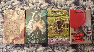 Мои авторские новинки колод! Африканское таро, Антикварное таро, Таро город клоуна, Ведьмин Чердак.