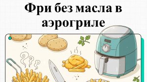 Как приготовить картофель фри в аэрогриле без масла
