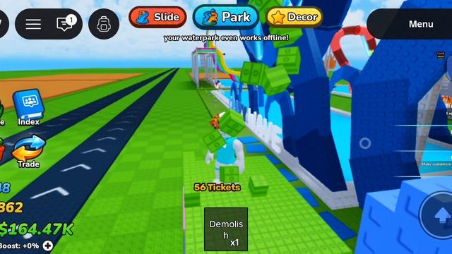 я продолжаю играть в построй свой аквапарк