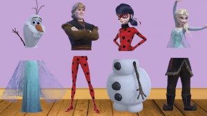 Эльза, Анна и Леди Баг: Веселая Путаница Лиц — Музыкальная Головоломка «Собери Героиню»