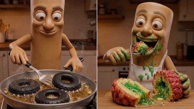 Тунг-Тунг-Тунг Сахур готовит и ест! Сюрреалистичный АСМР Мукбанг