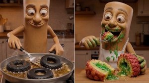 Тунг-Тунг-Тунг Сахур готовит и ест! Сюрреалистичный АСМР Мукбанг