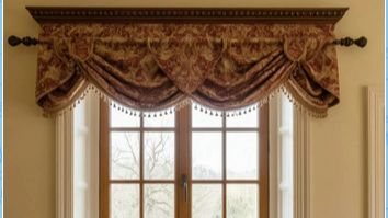 Монтаж настенного багета (карниза) с двумя штангами и кольцами.