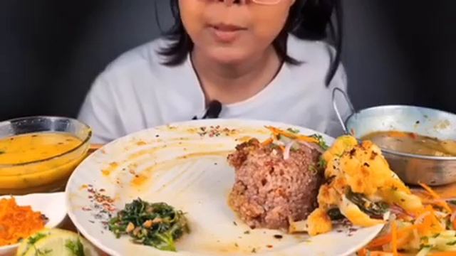 Мукбанг вегетарианский стол 🤤 залипательноЕда на камеру