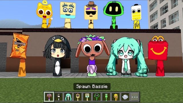 Спрунки ОК Бэсси (из Мира Денди) добавил дополнение к в Minecraft PE