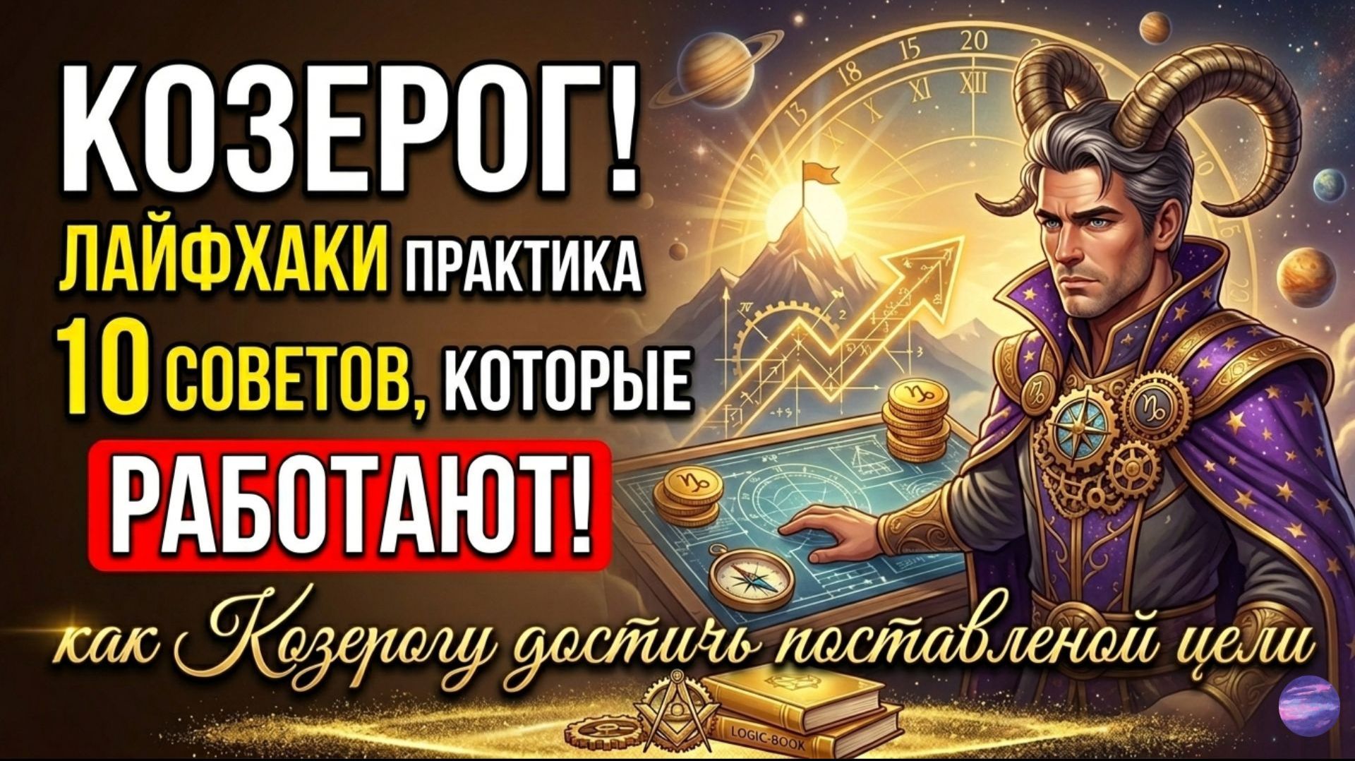 🐐 КОЗЕРОГ! Практические советы и конкретные лайфхаки: как достичь поставленной цели