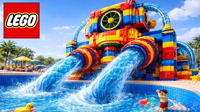 Как собрать ГИГАНТСКИЙ водяной насос из конструктора LEGO?
