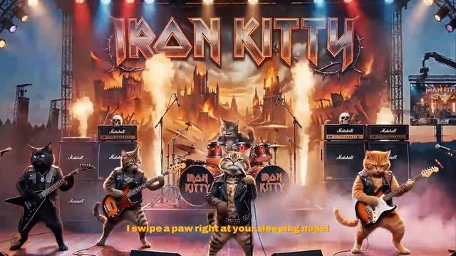 IRON KITTY - The Troopurr  Iron Maiden Cat Parody