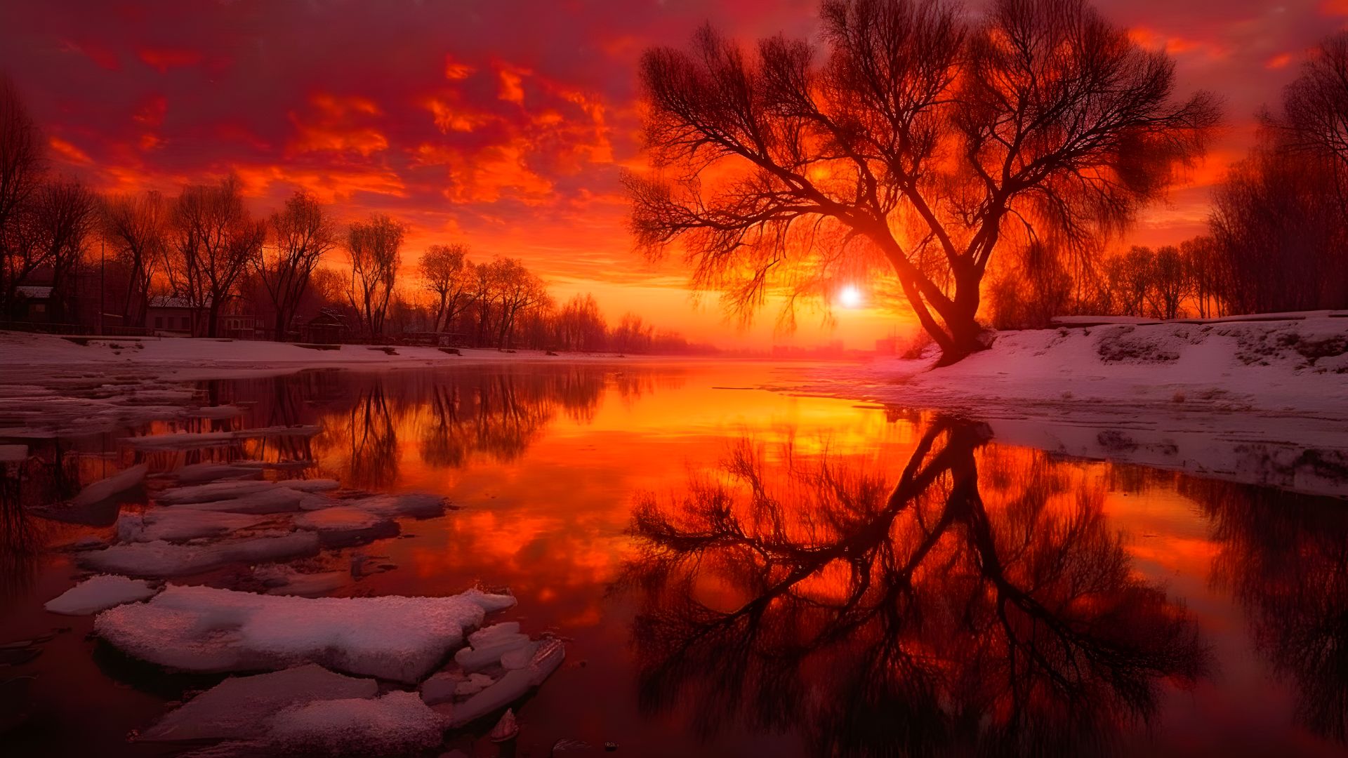 🌅 ЗАКАТ НА БЕРЕГУ РЕКИ • УСПОКАИВАЮЩАЯ МУЗЫКА ДЛЯ СНА И МЕДИТАЦИИ 🧘♂️✨