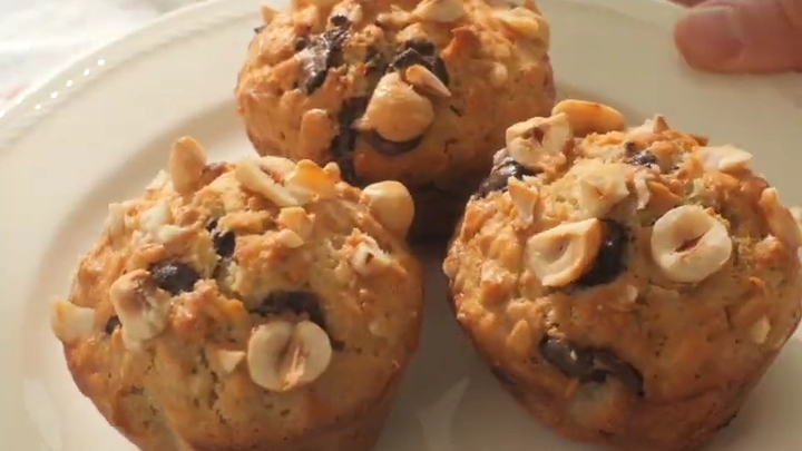 Овсяные КЕКСЫ с шоколадом и орехами...🧁🍫😋