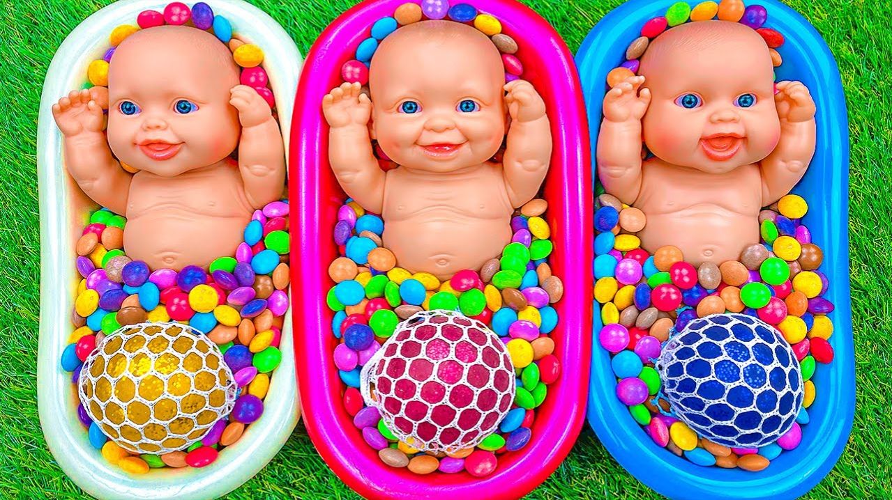 АСМР ПУПСЫ 💓ПУПСЫ В ВАННОЧКАХ 💓 РАСПАКОВКА ПУПСОВ 💓 АСМР Видео