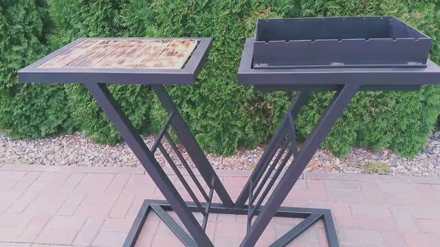 Мангал Лофт V образный - Madmetal.ru