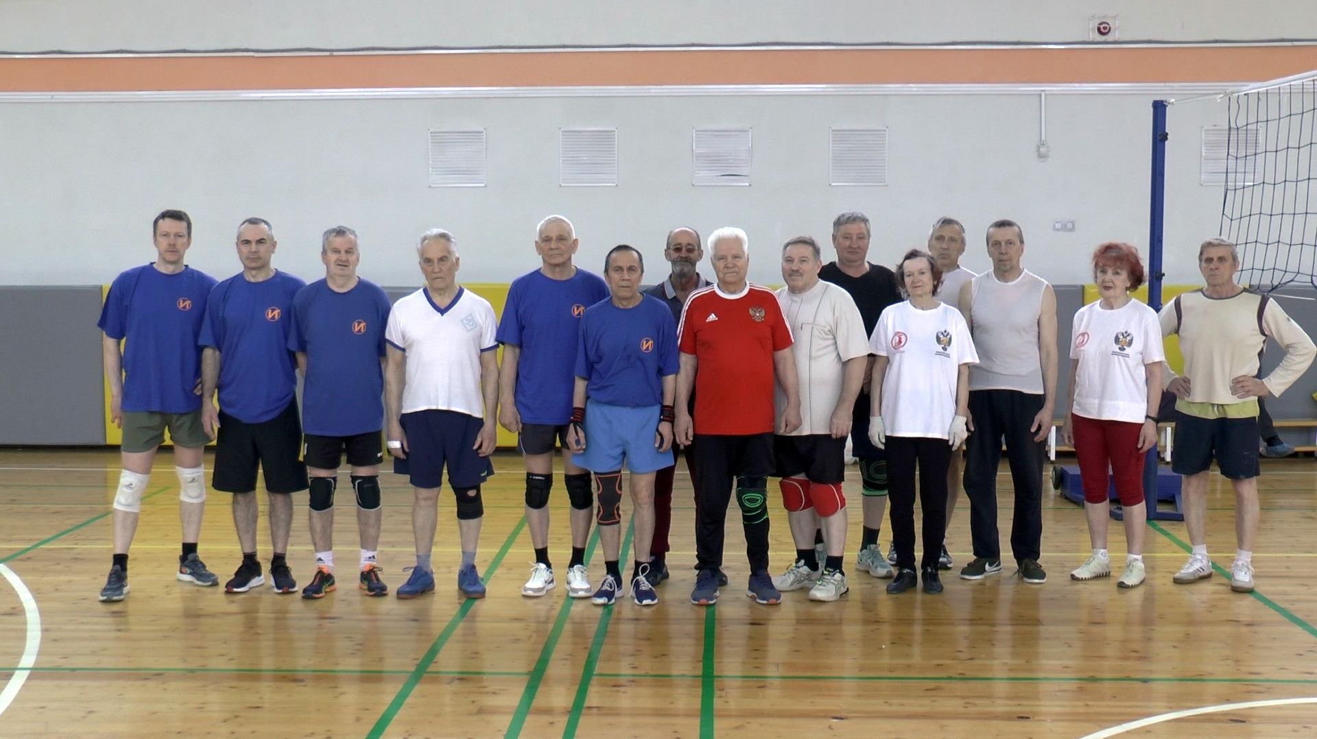 Волейбол ветераны. Открытие турнира