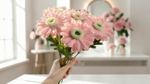 ГЕРБЕРЫ ИЗ СИНЕЛЬНОЙ ПРОВОЛОКИ