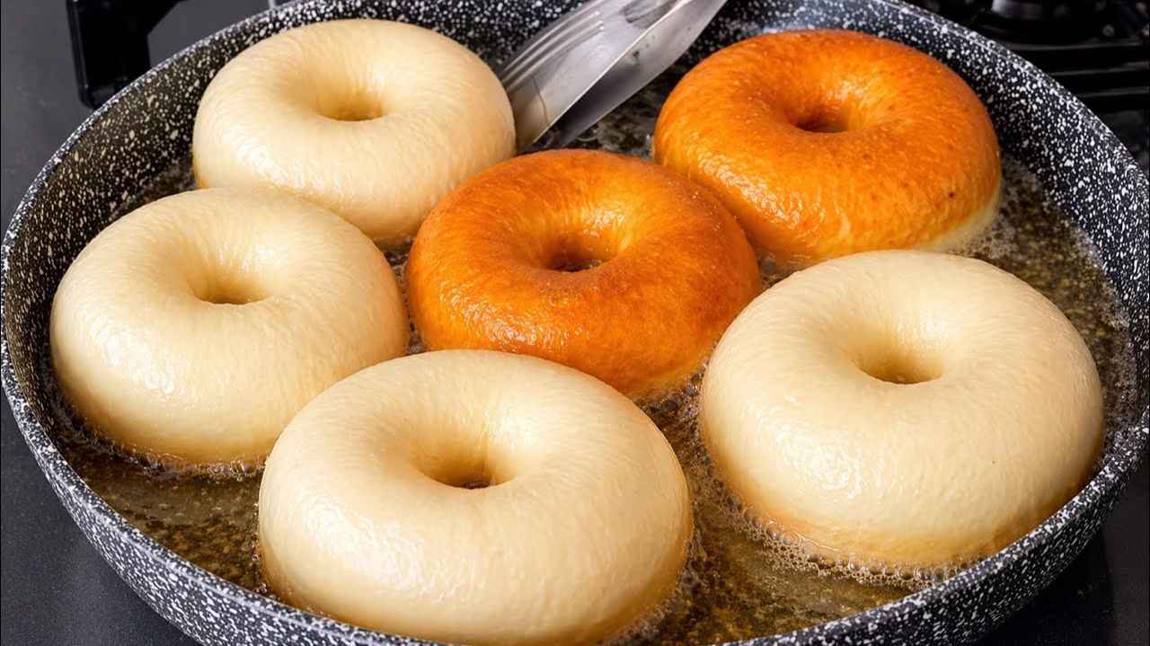 МУКА + КИПЯТОК❗️ Пончики «Пустышки» которые не впитывают масло и тают во рту! Турчанка научила