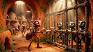 Красные против черных муравьев: Побег из крепости в пустыне