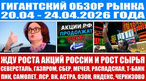 Гигантский обзор рынка / Жду роста акций России / Северсталь Газпром Мечел Сегежа Самолёт Вк Астра