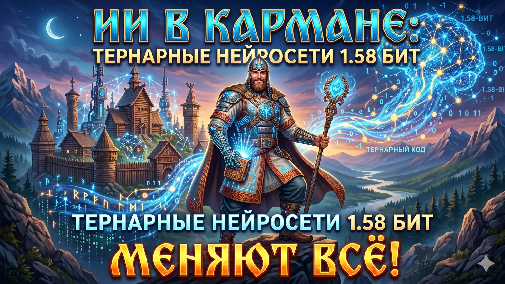 🚀 ИИ в кармане: Тернарные нейросети 1.58 бит меняют всё #llM #нейросети #localllM #обзорнейросетей