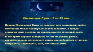 Фазы Луны в мае 2026 года