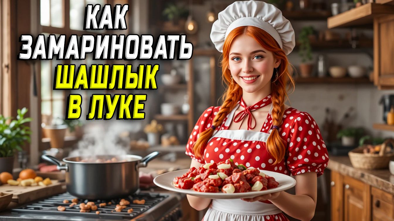 Как замариновать шашлык в луке