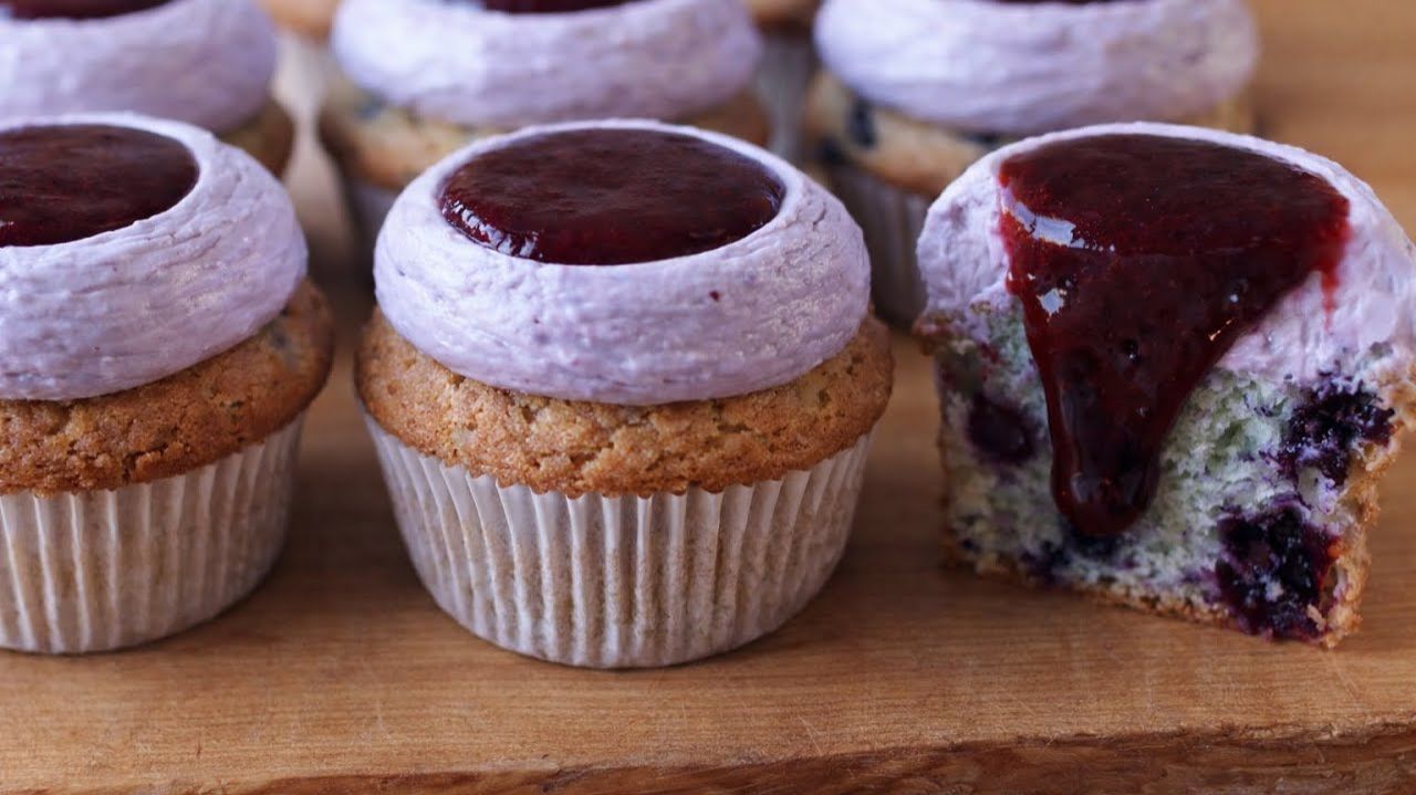 Черничные кексы (Blueberry Cupcakes) 🫐