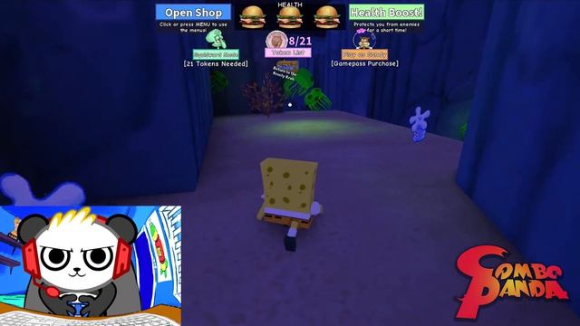 Spongebob Movie Adventure BEWARE THE HOOKS Let's Play With Combo Panda
