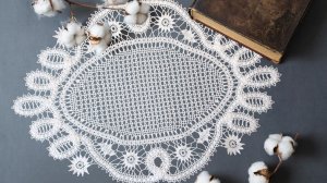 Салфетка "Кружевная полянка". Часть 9