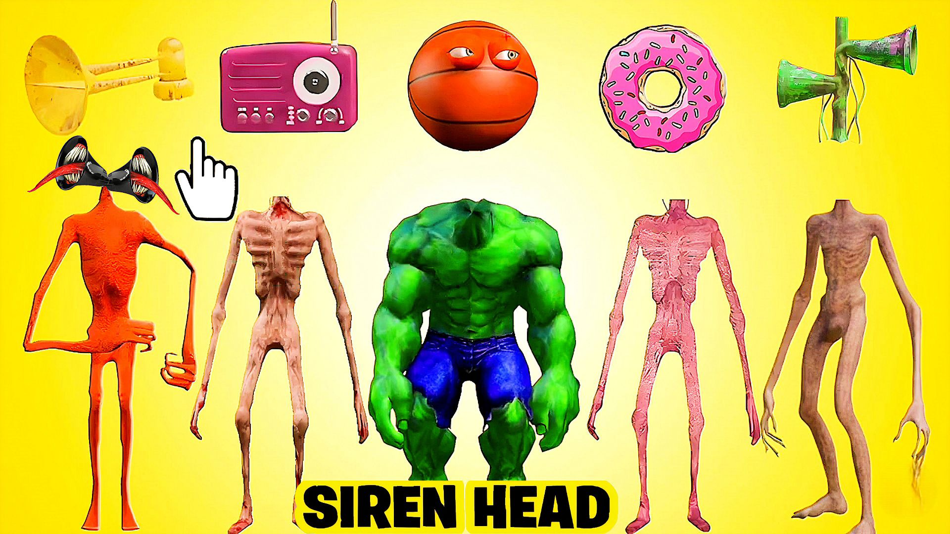  СИРЕНОГОЛОВЫЙ  - СОБЕРИ СИРЕНОГОЛОВОГО ПРАВИЛЬНО. SIREN HEAD - ВИДЫ.