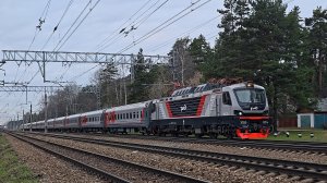 весенние птички и ЭП20-074 с поездом №70 Москва–Липецк | Кратово