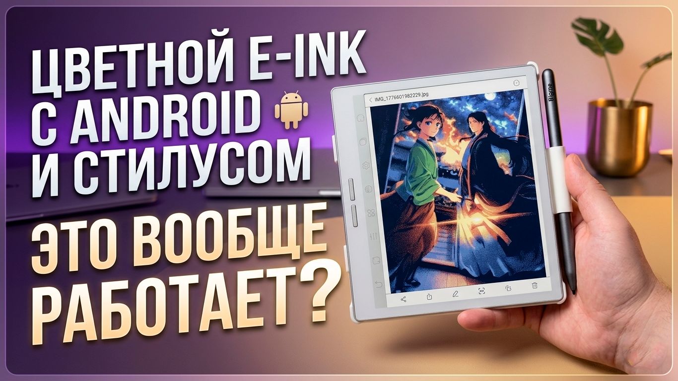 Цветной E-Ink с Android и стилусом — это вообще работает? | Обзор Bigme B751C