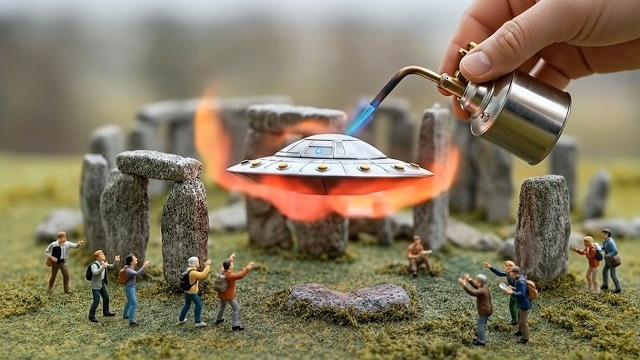 Мини-мир против Пламени: НЛО подвергается тепловой атаке ｜ AI Ultra Macro 4K