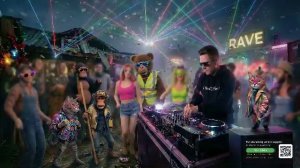 Рейв в деревне 24/7. Звёзды над головой, бас в груди. Кошачий продюсер и команда "рвут танцпол"