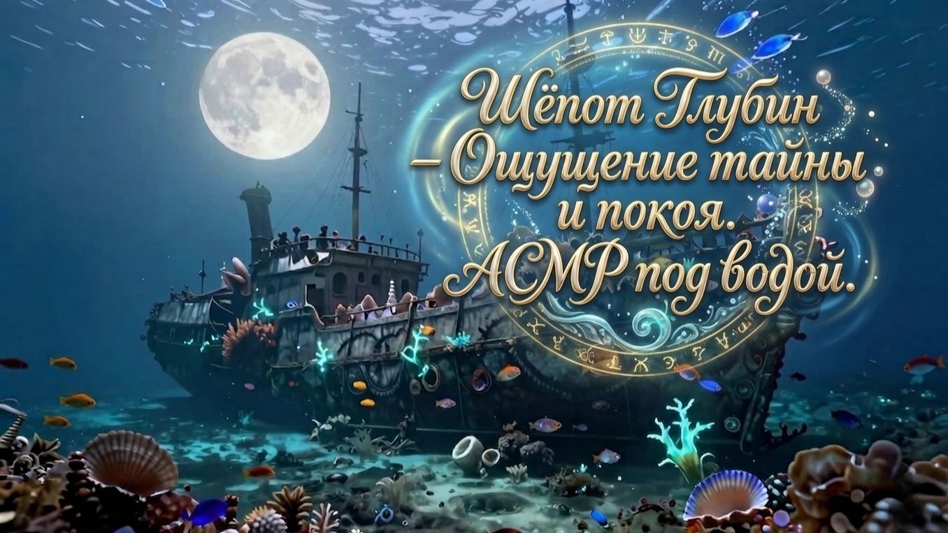 Шёпот глубин ощущение тайны и покоя. АСМР под водой.