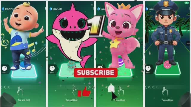 Битва Малышей: Кокомелон против Беби Шарк, Пинкфонг и Полицейских Машинок