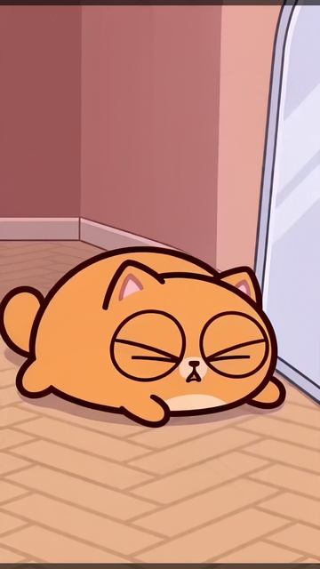 Коть и зеркало #котики  #пушистыеистории  #мультики