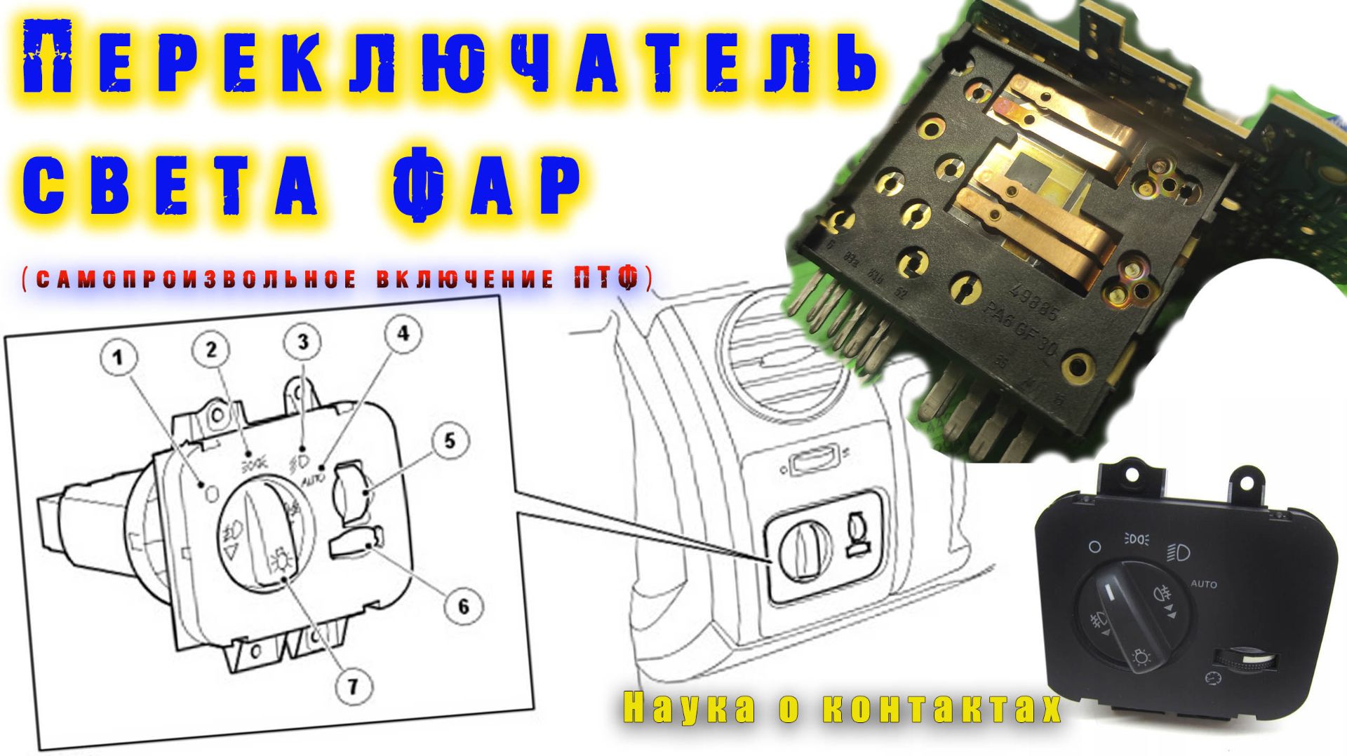 Самопроизвольное включение ПТФ.