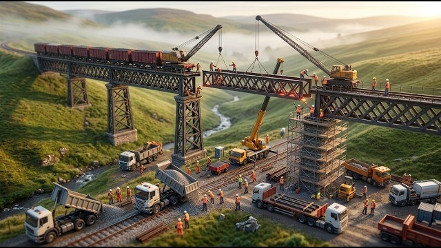 Обрушение мини-железного виадука своими руками и полное восстановление | Чрезвычайная ситуация