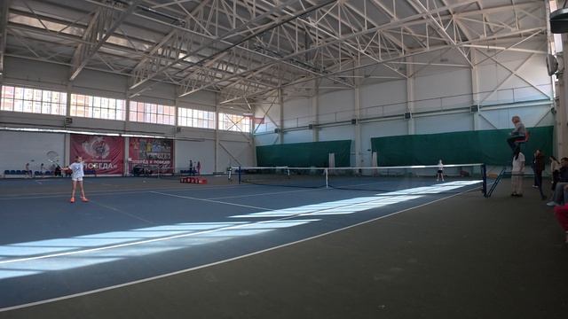 Турнир в Новороссийске по большому теннису (зеленый мяч) 5 игра